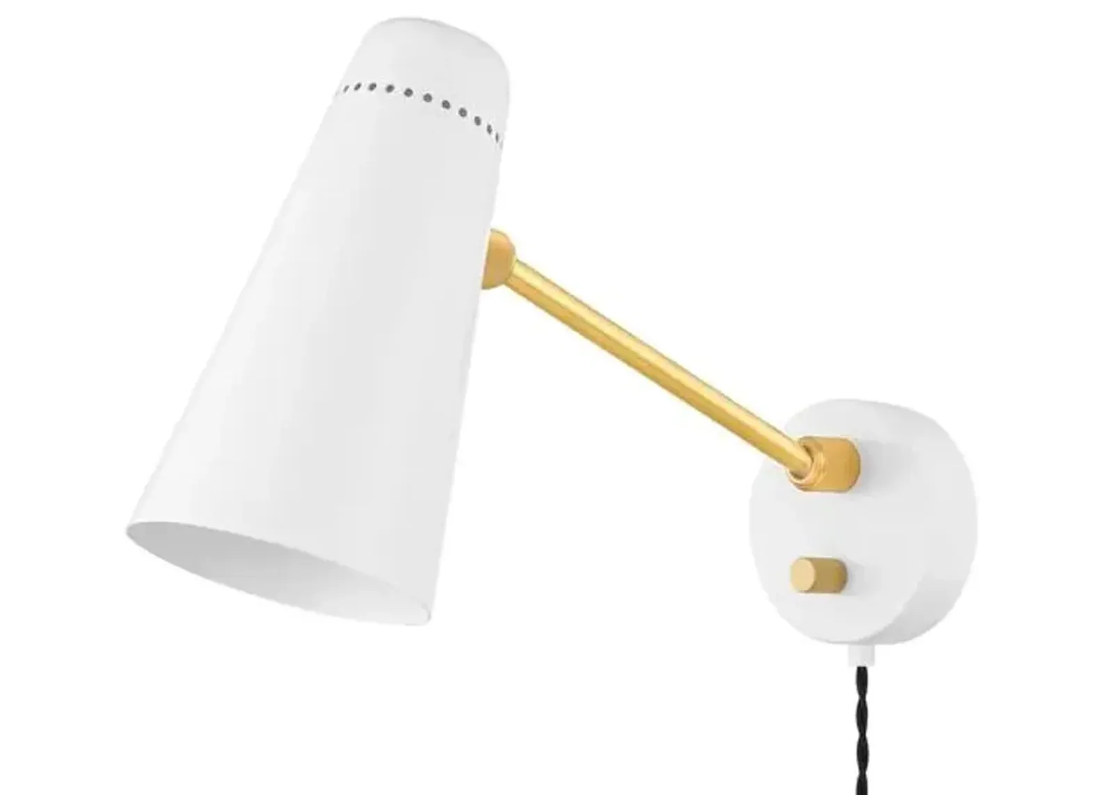 Adelaide Plug-In Wall Sconce - Gold