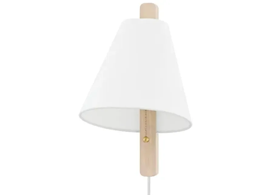 Emersyn Plug-In Wall Sconce - Gray