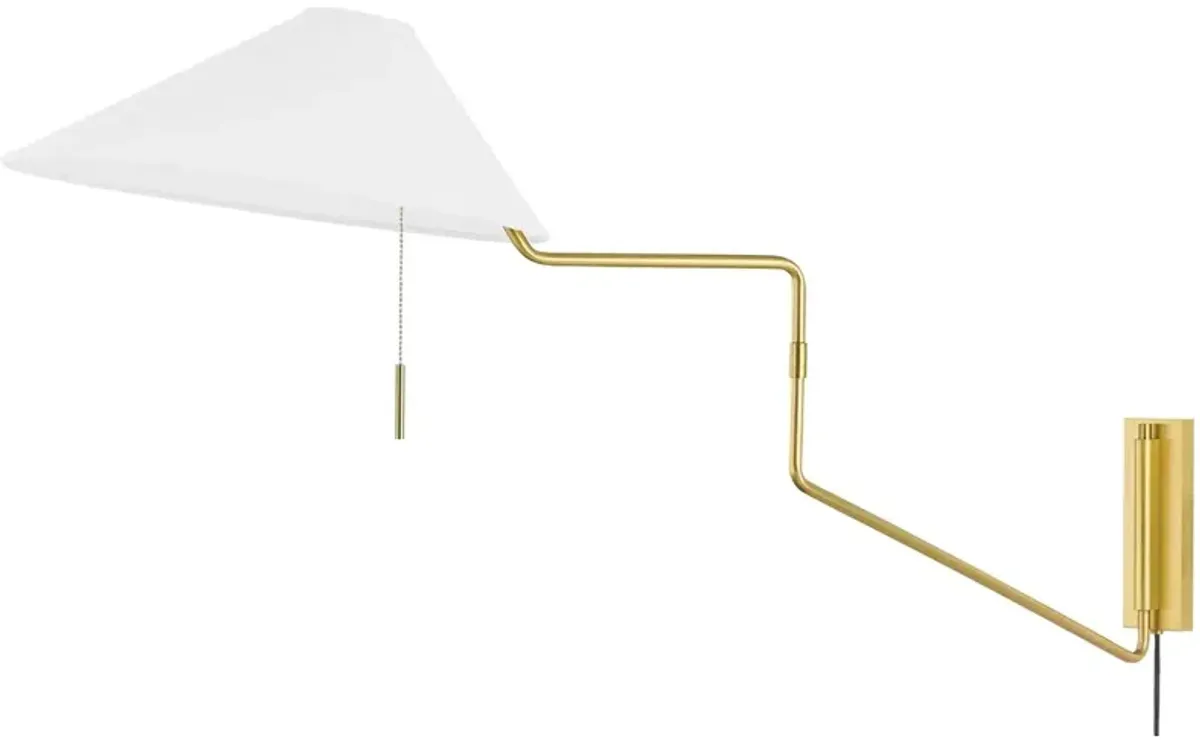 Arlette Plug-In Wall Sconce - Gold
