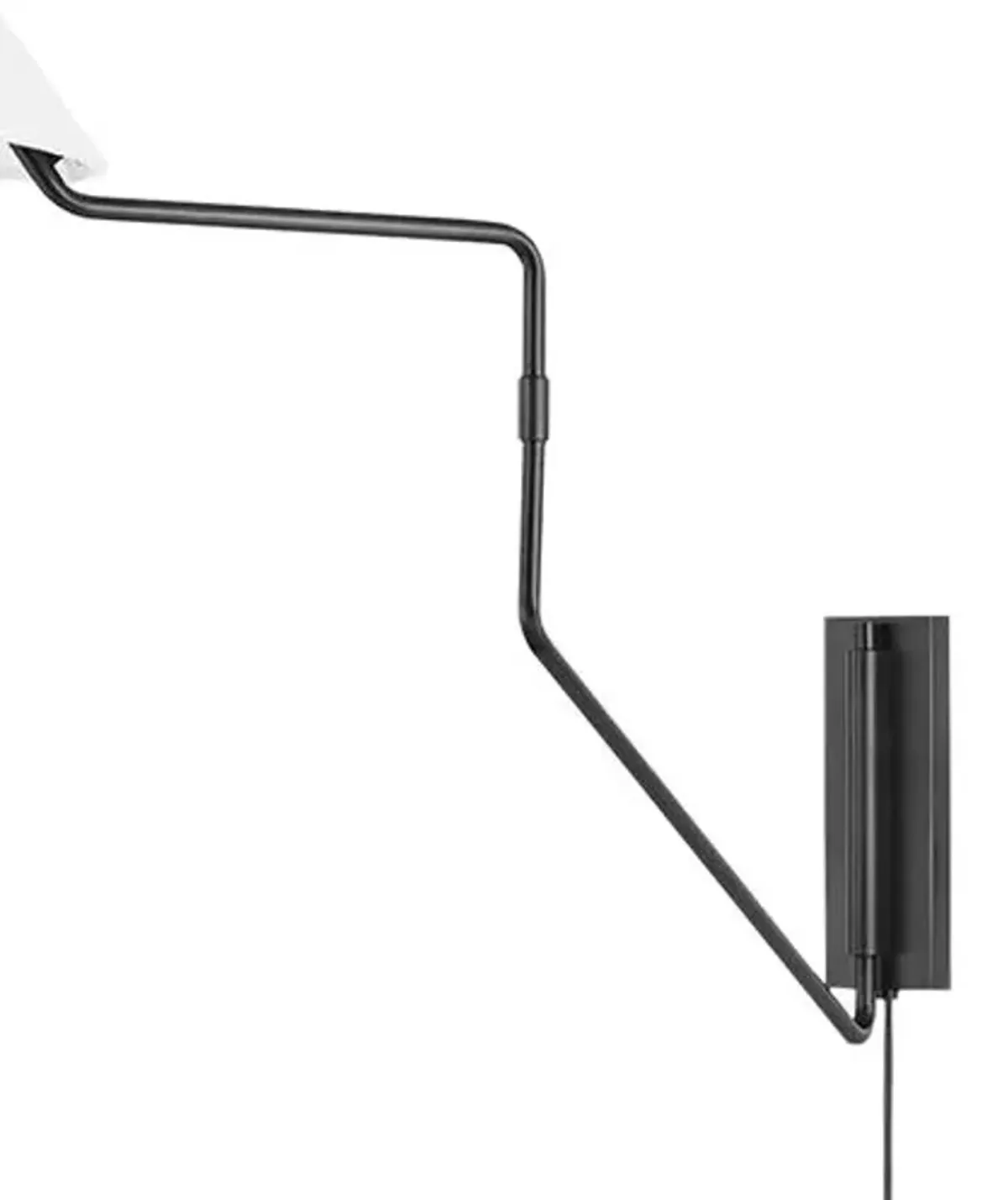 Arlette Plug-In Wall Sconce - Black