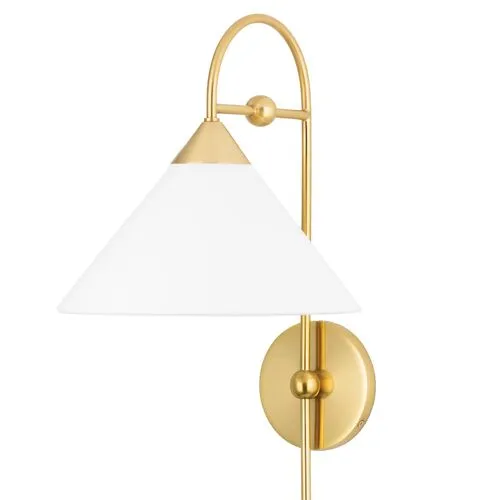 Sang Plug-In Wall Sconce - Aged Brass - Dabito for Mitzi - Gold