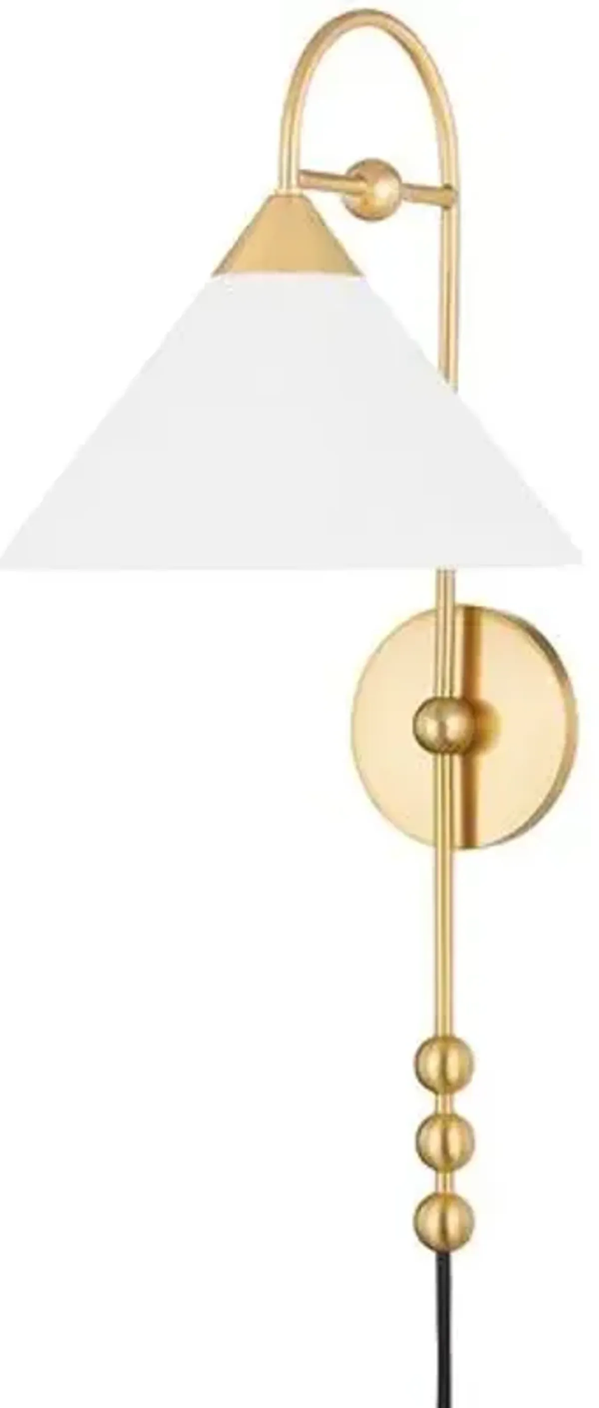 Sang Plug-In Wall Sconce - Aged Brass - Dabito for Mitzi - Gold