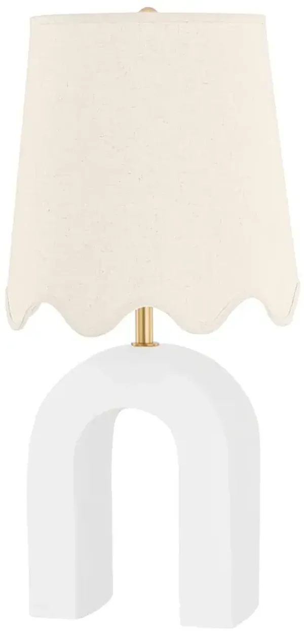 Roshani Table Lamp - Aged Brass/Matte White - Dabito for Mitzi