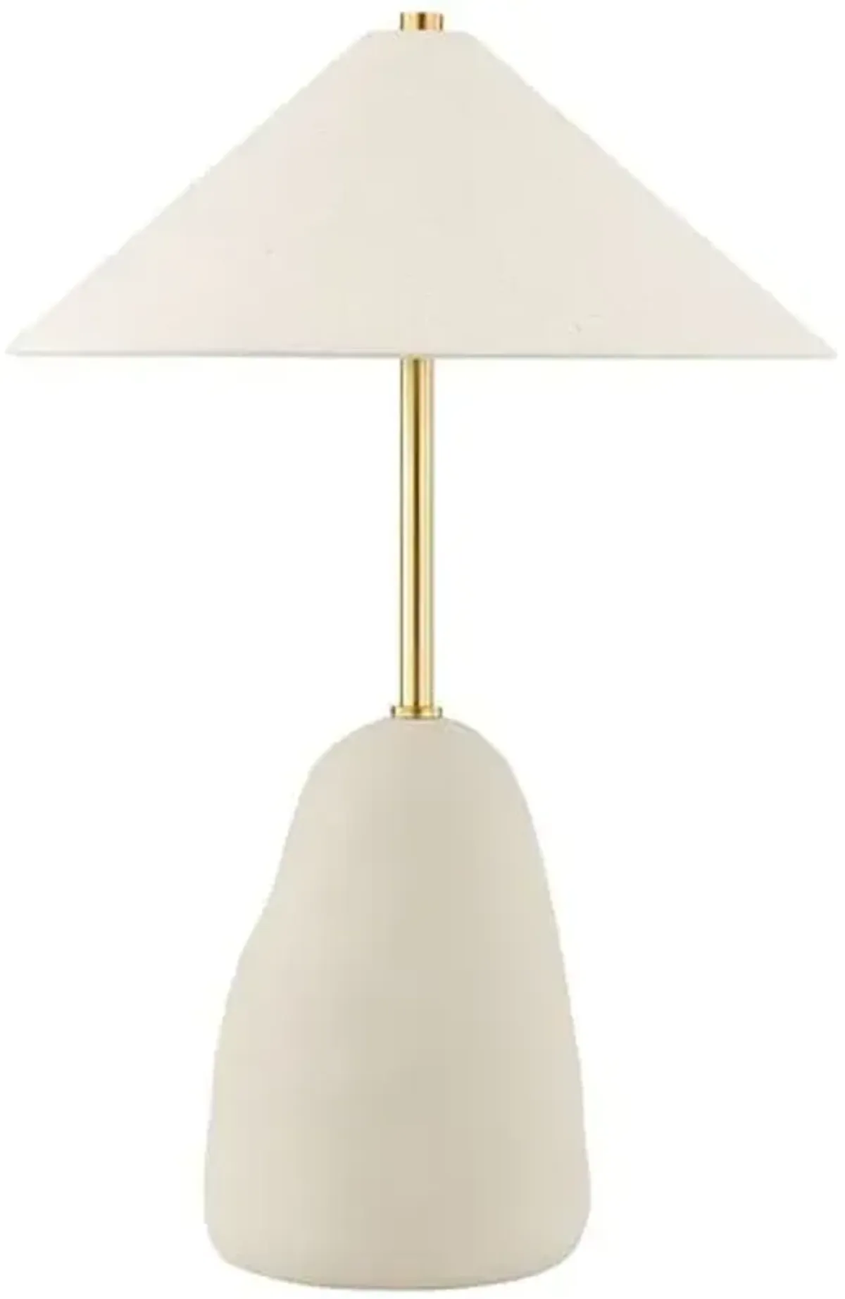 Maia Table Lamp - Aged Brass/Textured Beige - Eny Lee Parker for Mitzi