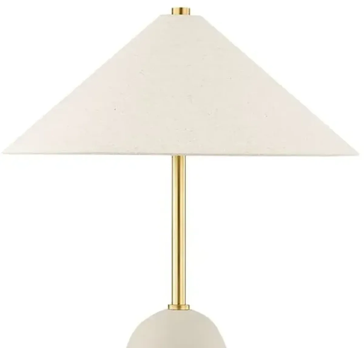 Maia Table Lamp - Aged Brass/Textured Beige - Eny Lee Parker for Mitzi