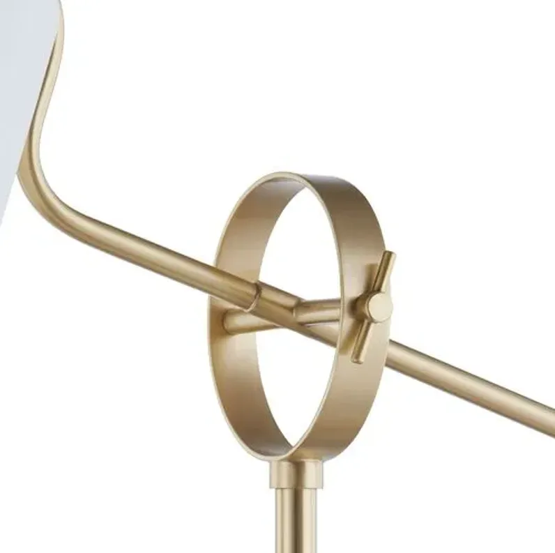 Leland Floor Lamp - Aged Brass