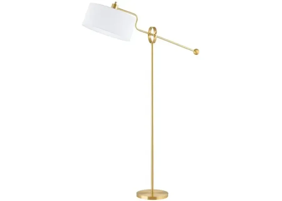 Leland Floor Lamp - Aged Brass