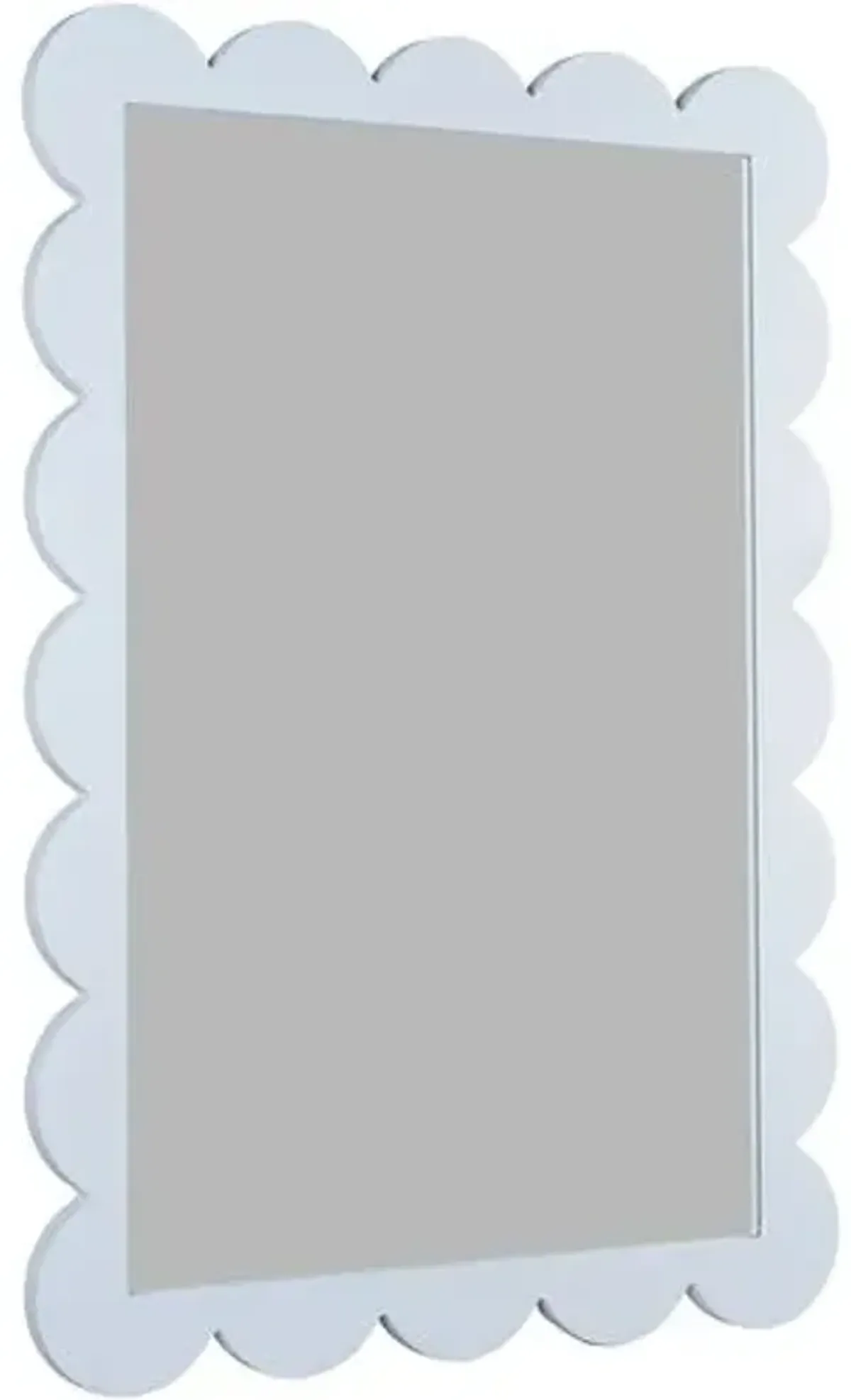 Cherie Scallop Wall Mirror - Bluebonnet - Caitlin Wilson