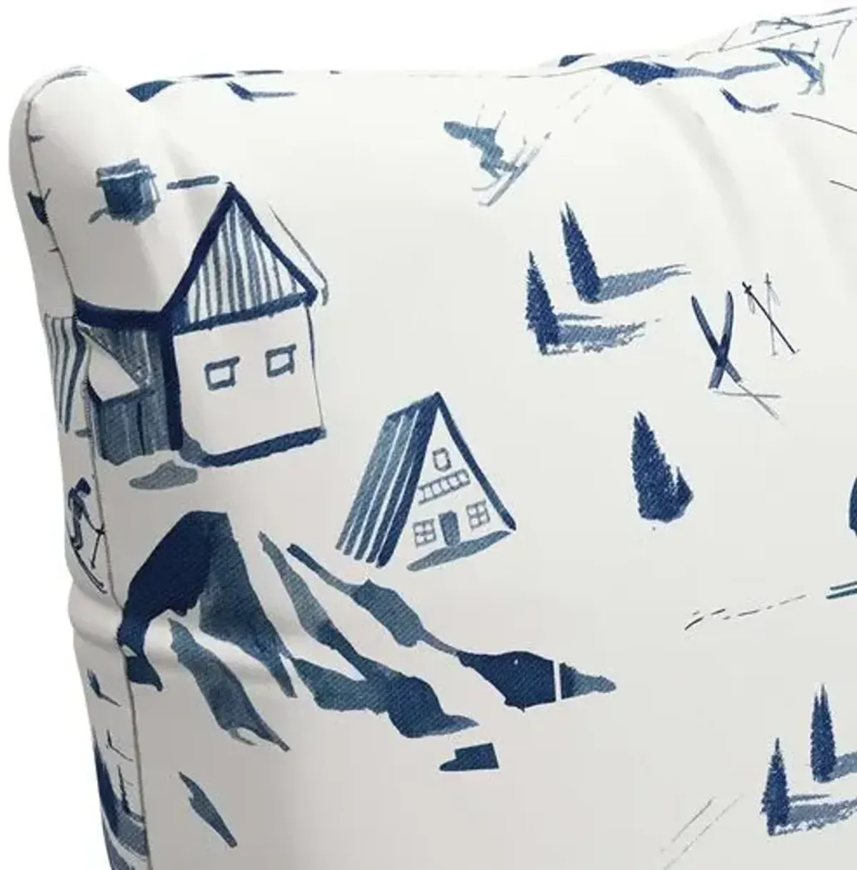 The Ski Toile Pillow