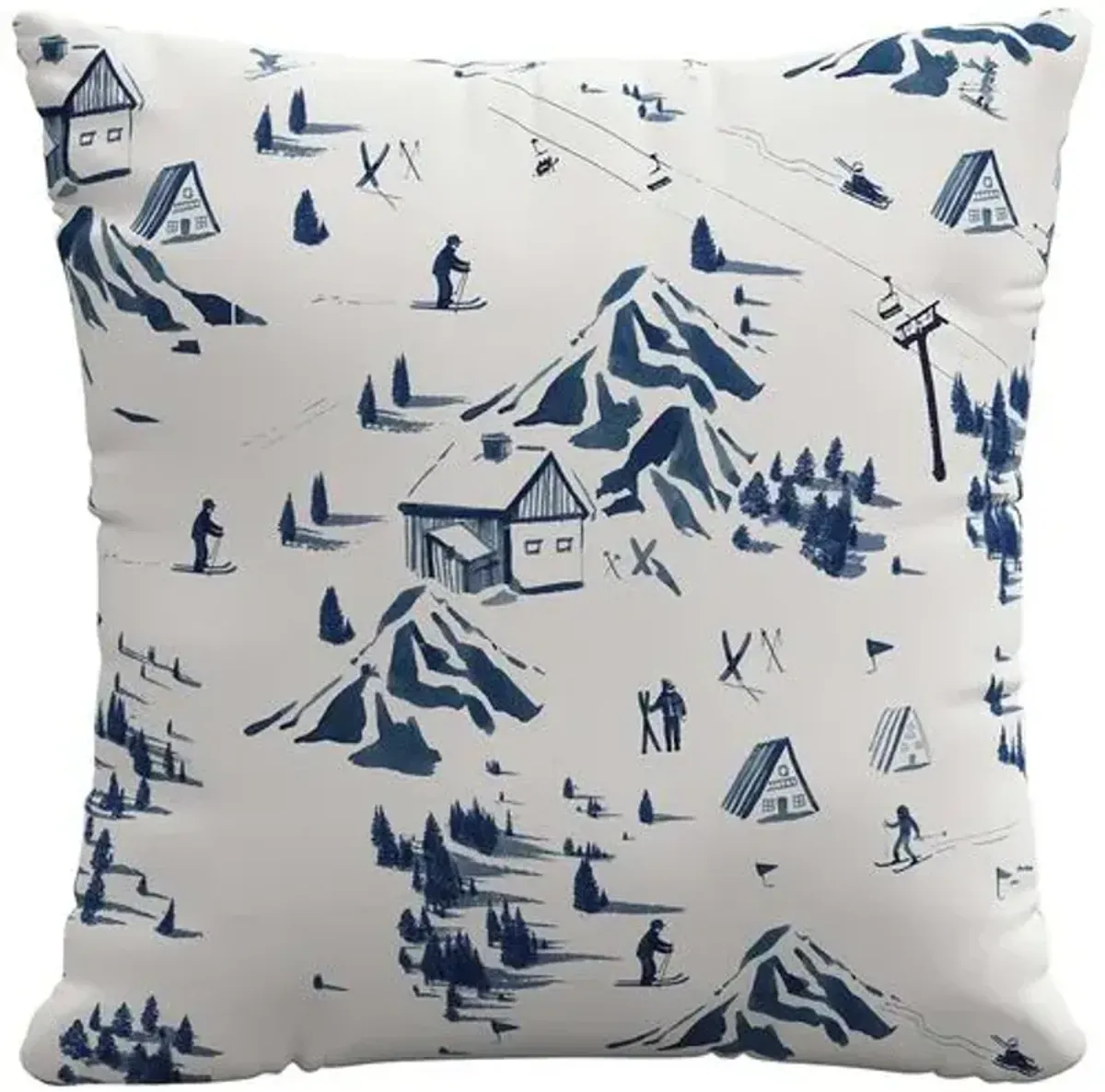 The Ski Toile Pillow