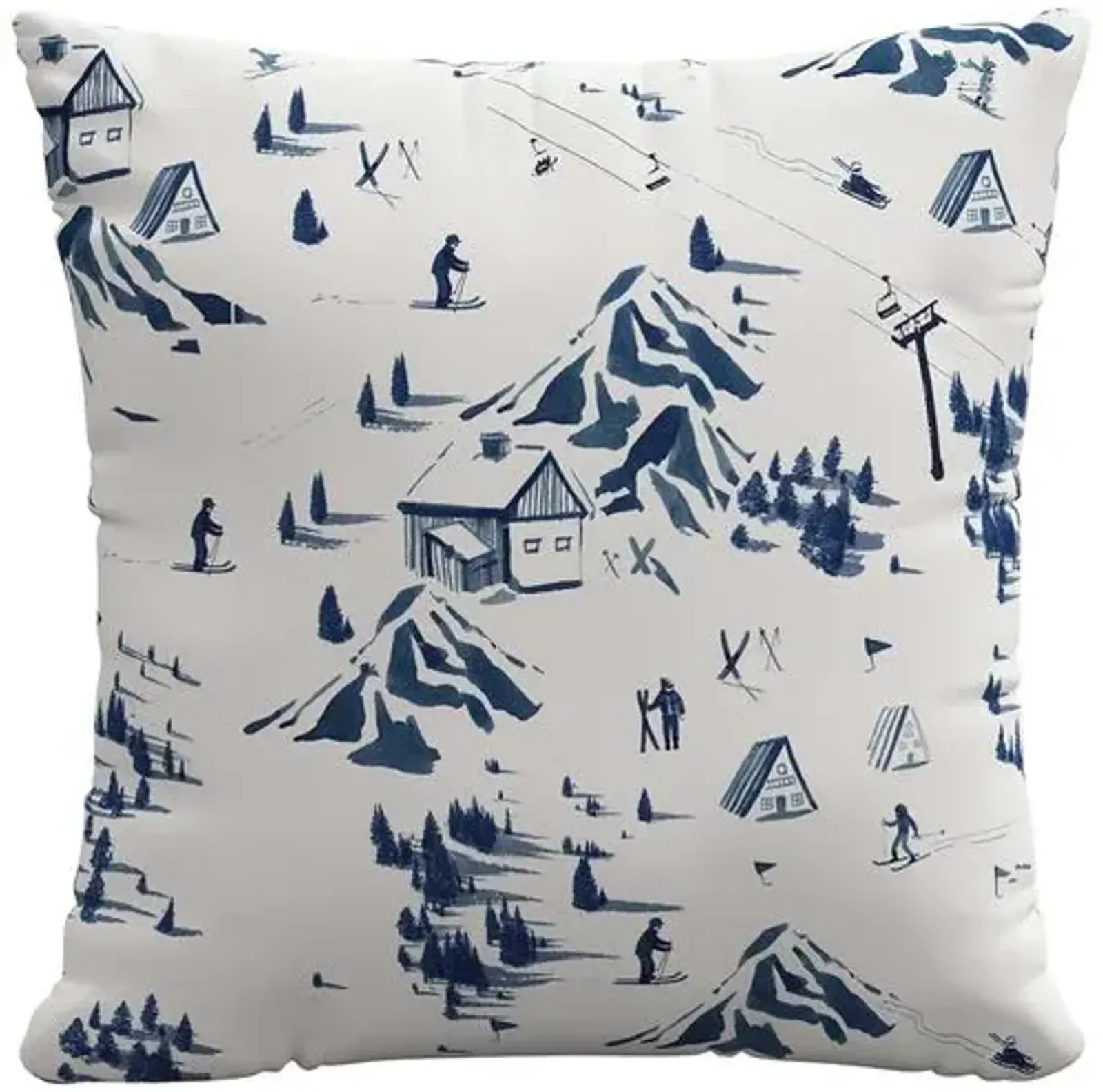 The Ski Toile Pillow