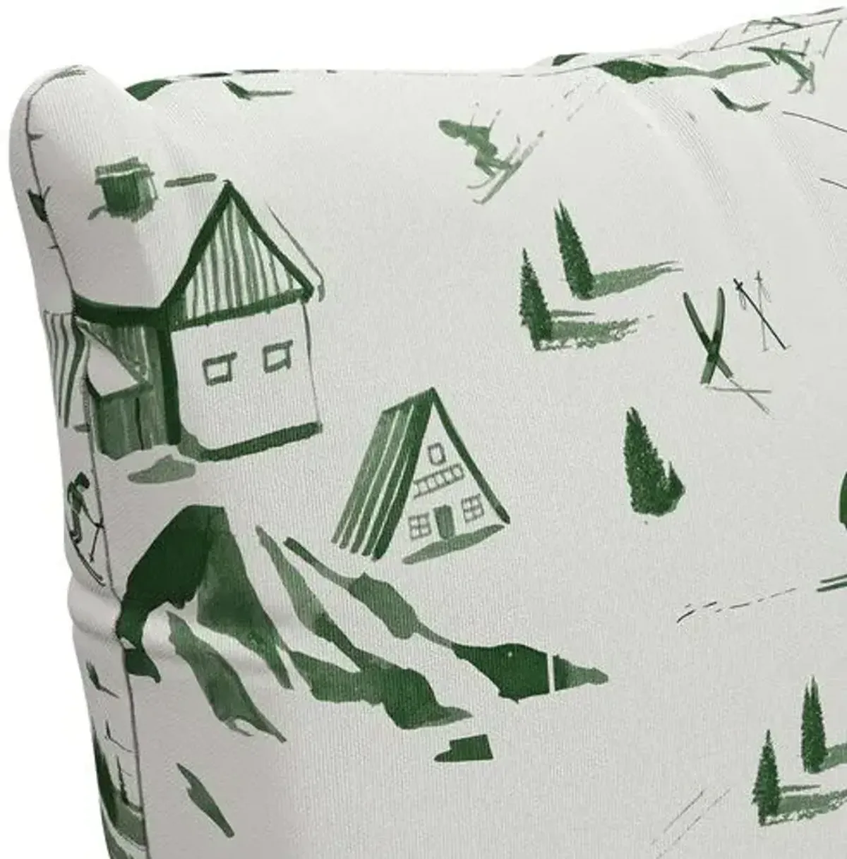 The Ski Toile Pillow