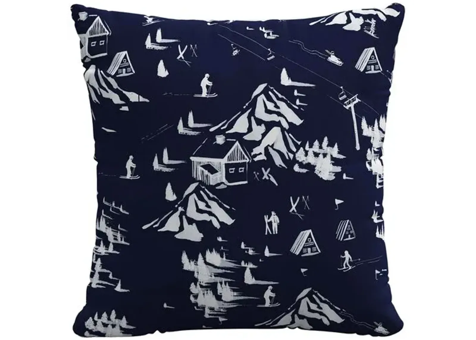 The Ski Toile Pillow