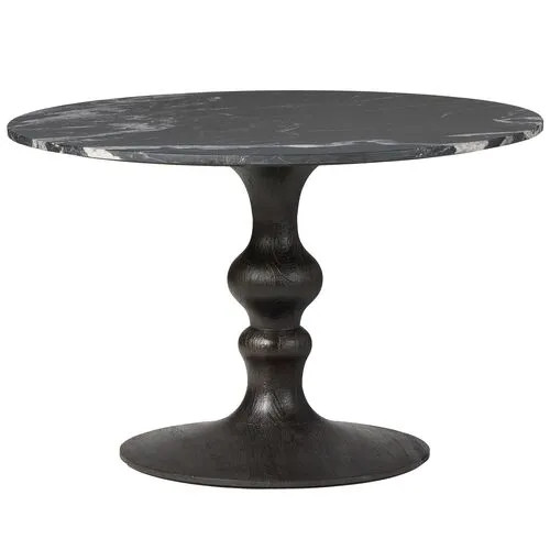 Kora 48" Round Marble Dining Table