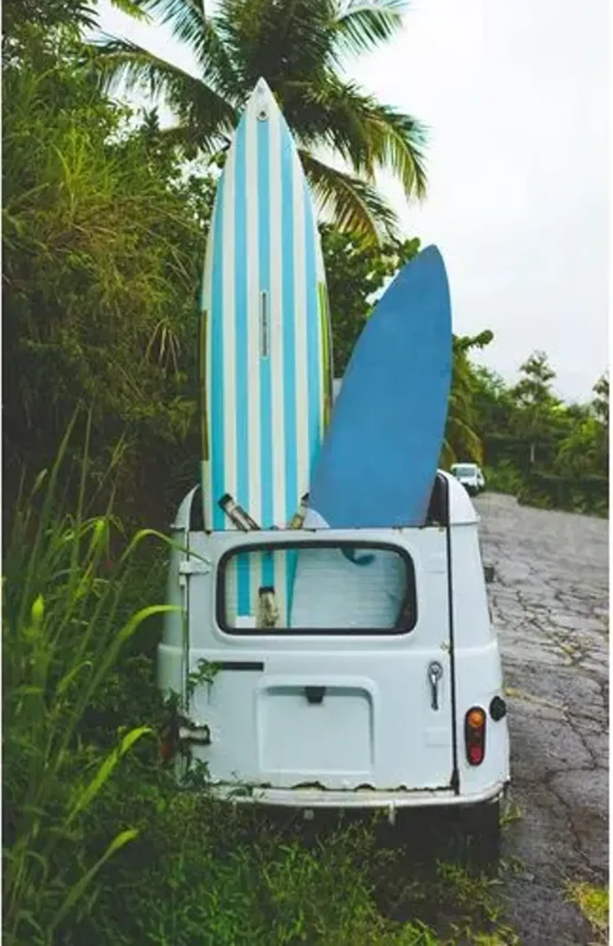 Surfboards in Tow - Blue