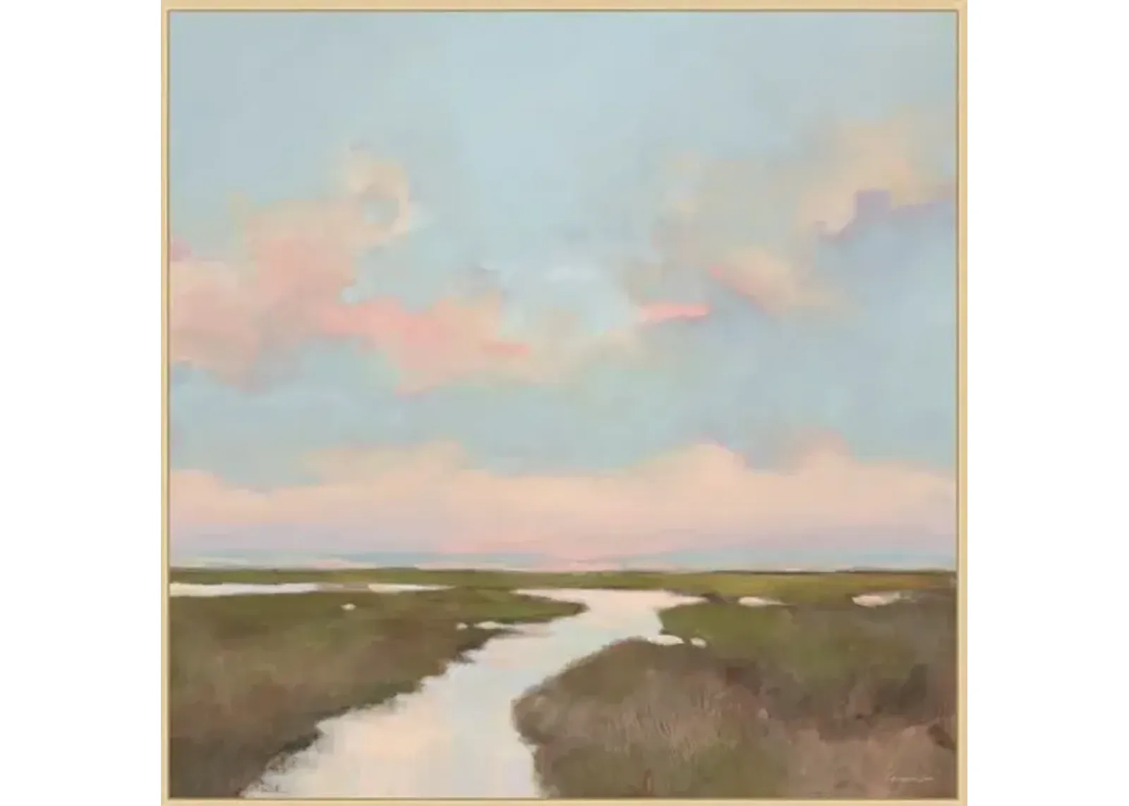 Sunset on the Marsh - Blue