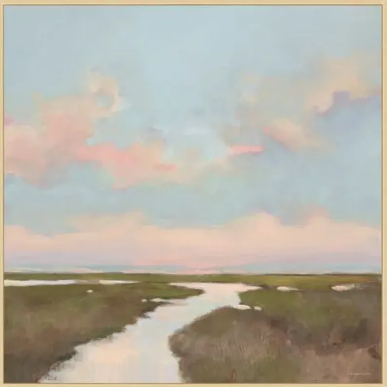 Sunset on the Marsh - Blue