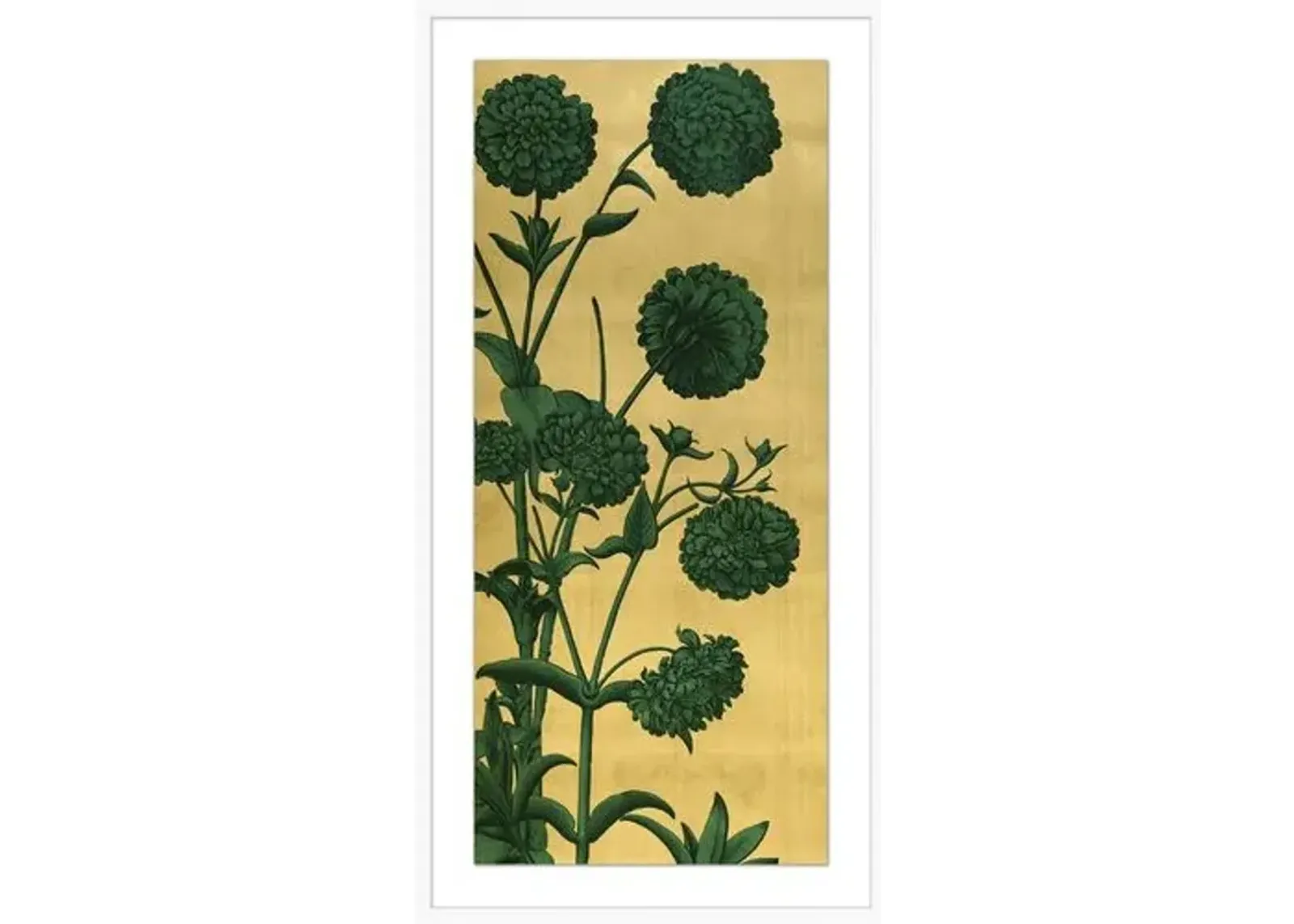 Golden Bloom Panel 2 - Green