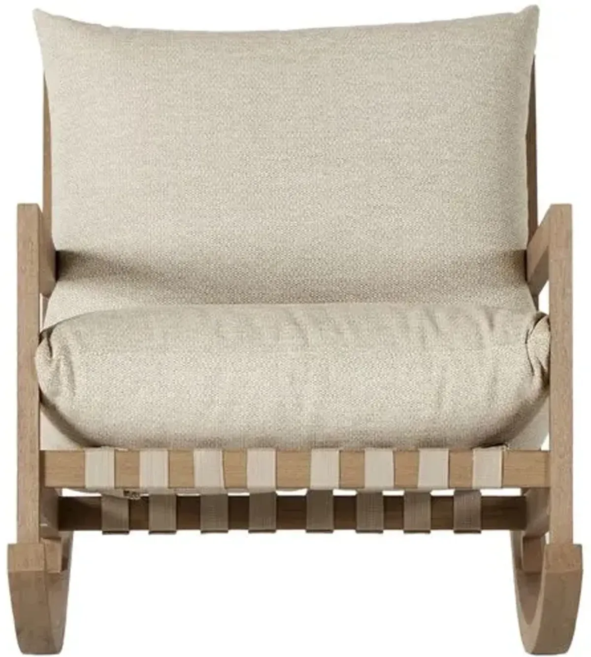 Glenn Outdoor Rocking Chair - Washed Brown/Sand