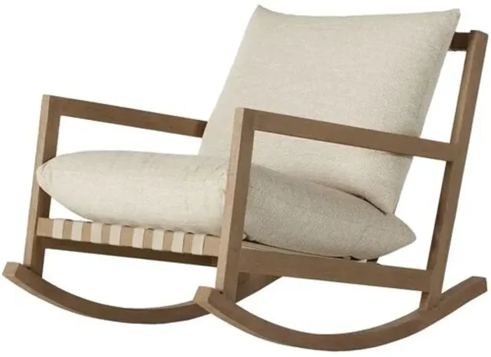 Glenn Outdoor Rocking Chair - Washed Brown/Sand