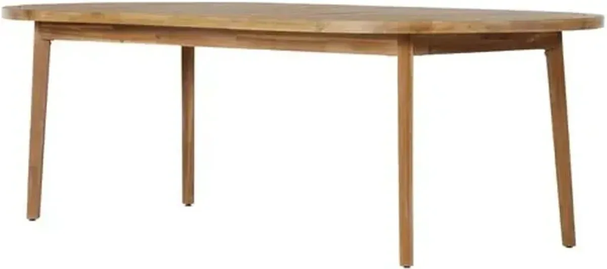 Henry 98" Outdoor Dining Table - Natural Acacia