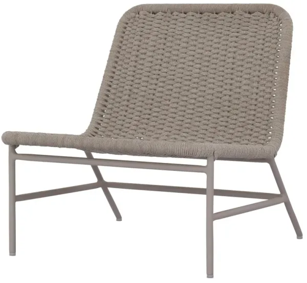 Levi Outdoor Woven Accent Chair, Ivory Rope