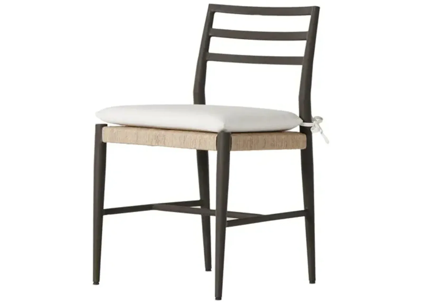 Noah Outdoor Dining Chair - Bronze/White