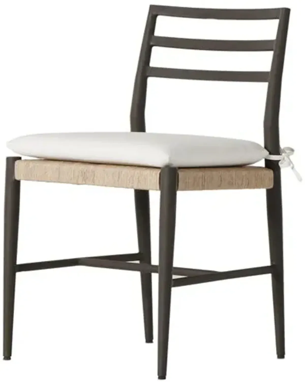 Noah Outdoor Dining Chair - Bronze/White