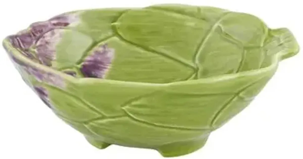 Set of 4 Artichoke Bowls - Green - Bordallo Pinheiro