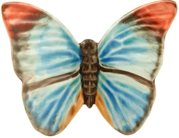 "Cloudy Butterflies" By Cl udia Schiffer Wall Piece - Bordallo Pinheiro - Blue