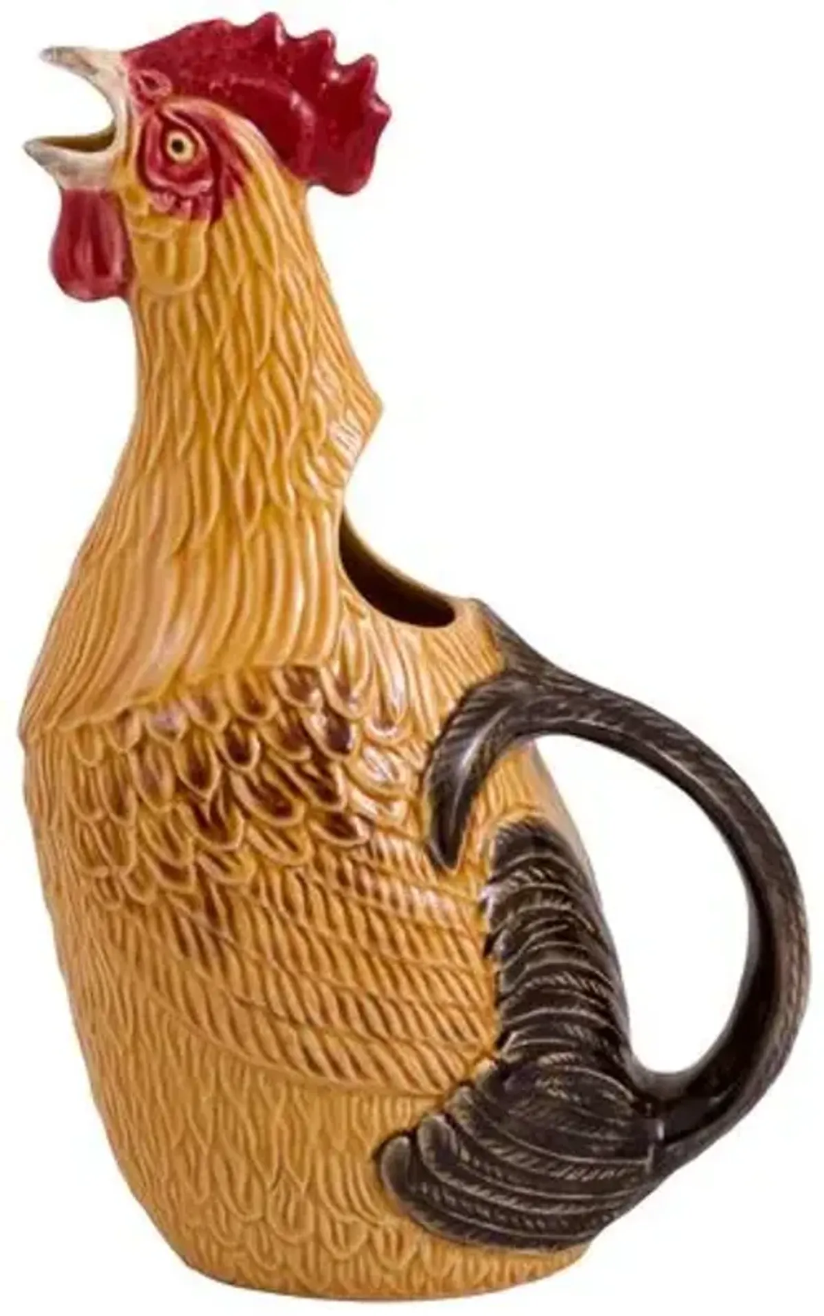 Rooster Pitcher - Bordallo Pinheiro - Orange