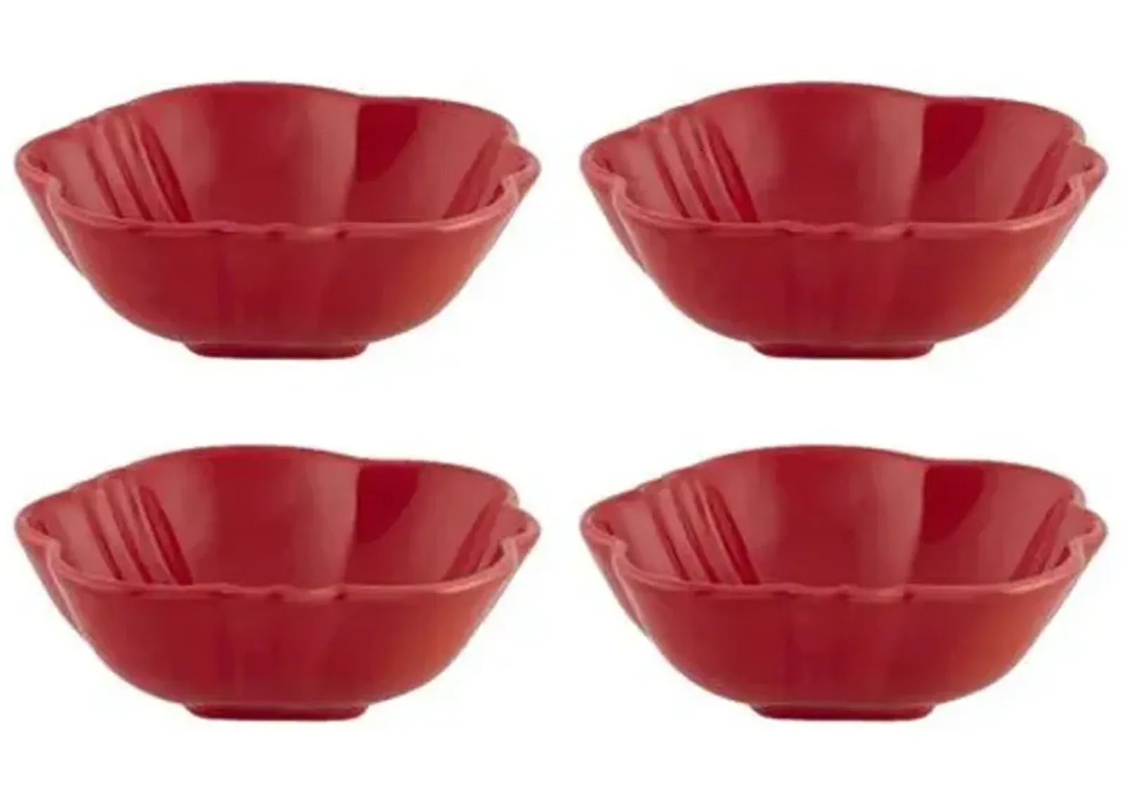 Set of 4 Tomato Bowls - Red - Bordallo Pinheiro