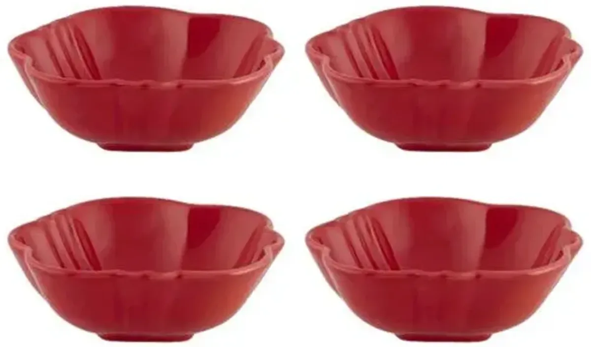 Set of 4 Tomato Bowls - Red - Bordallo Pinheiro