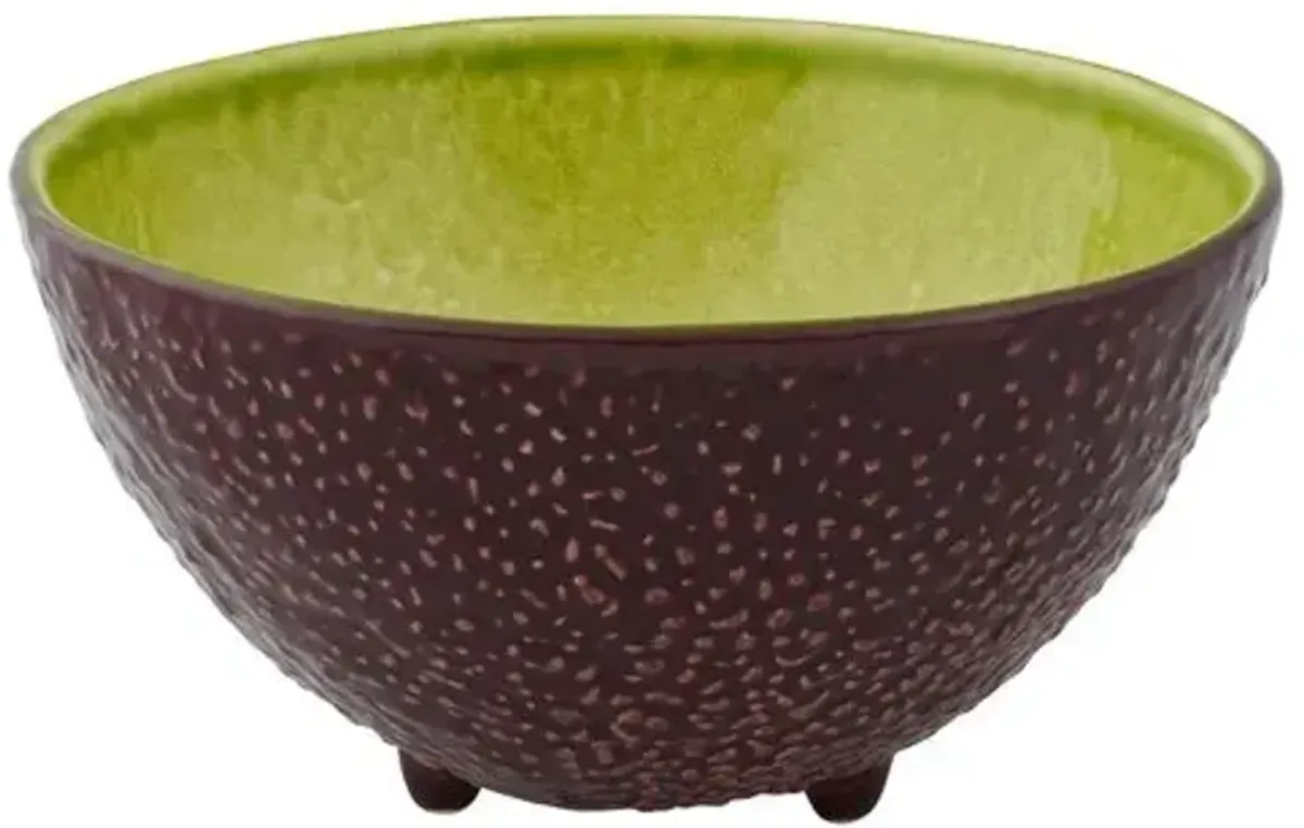 Set of 4 Tropical Fruits Avocado Bowls - Bordallo Pinheiro - Green