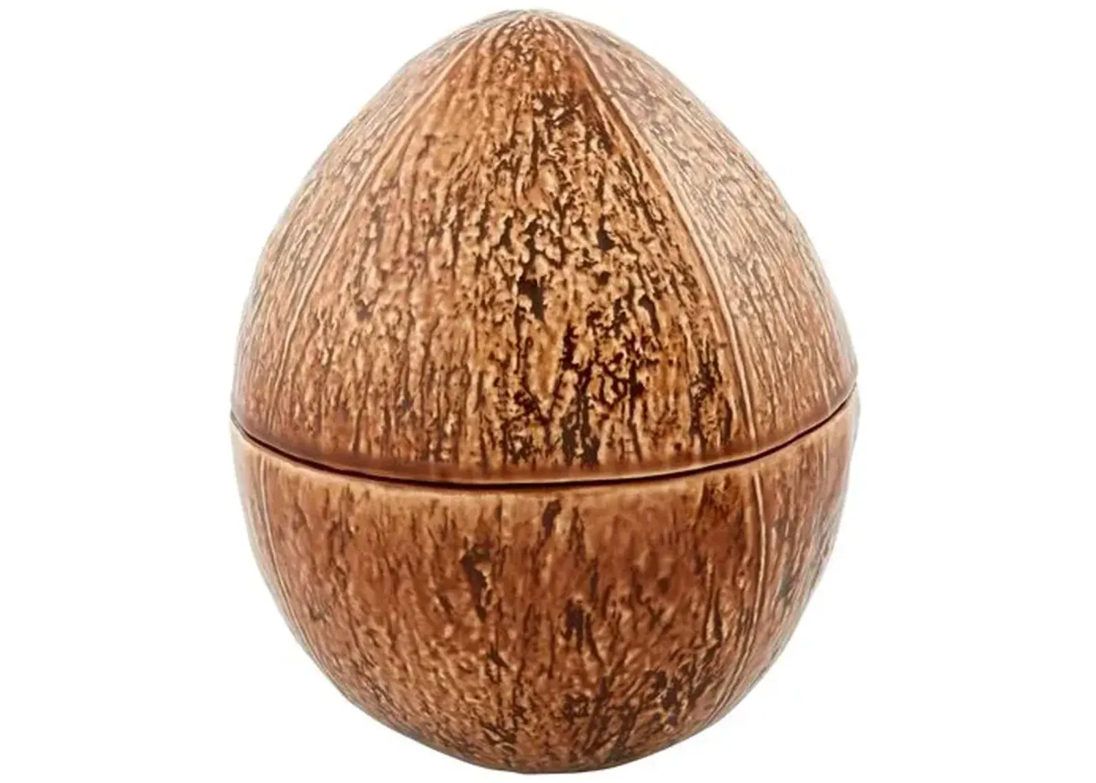 Tropical Fruits Coconut Box - Bordallo Pinheiro - Brown