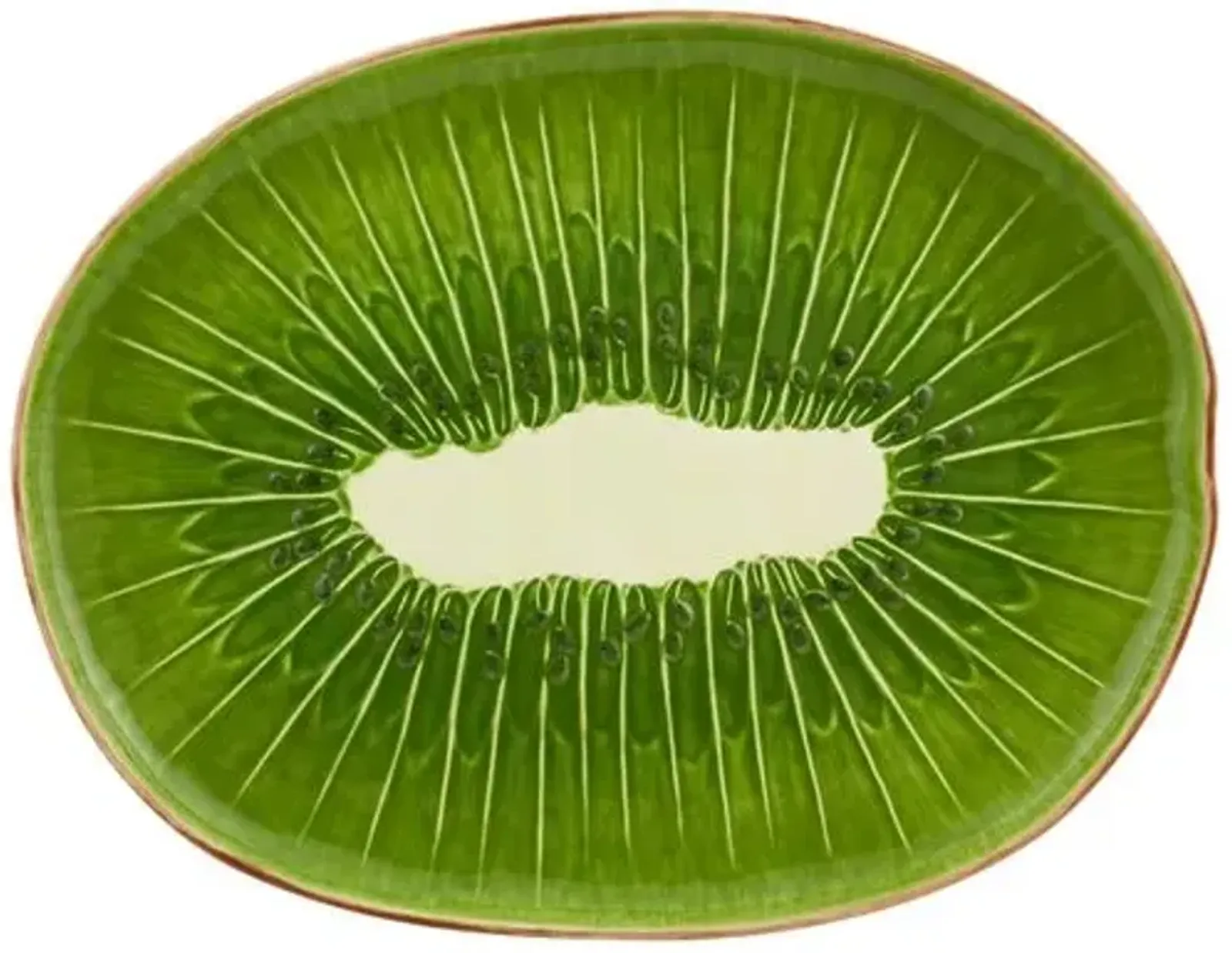 Tropical Fruits Kiwi Platter - Bordallo Pinheiro - Green