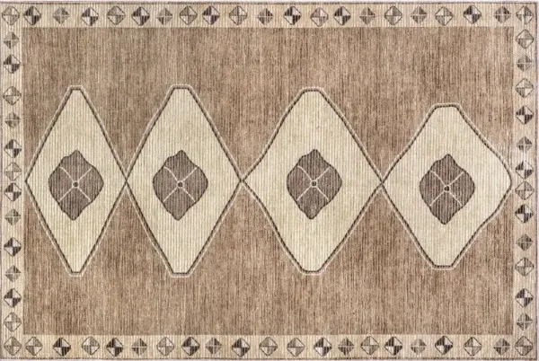 Fennel Diamond Machine Washable Area Rug
