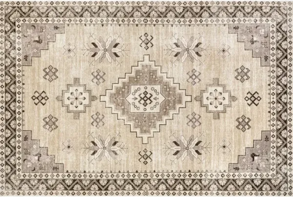 Clovebud Geometric Machine Washable Area Rug