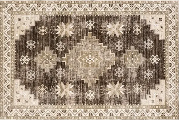 Clovebud Geometric Machine Washable Area Rug