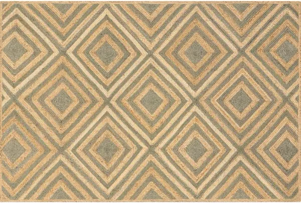 Dogwood Tiled Jute Area Rug