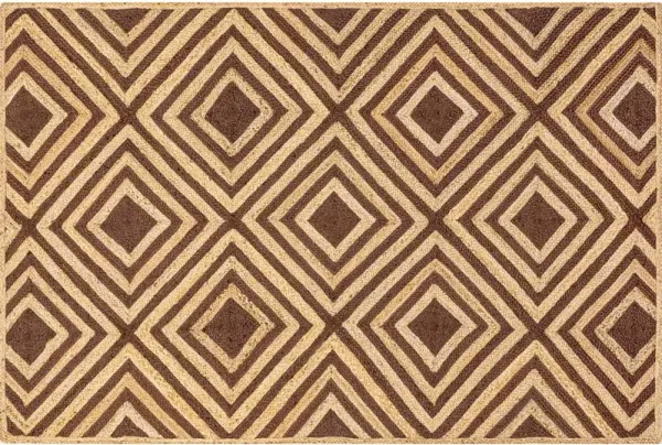 Dogwood Tiled Jute Area Rug