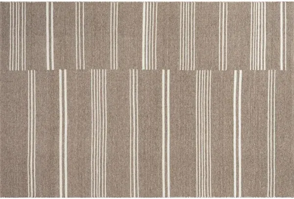 Birchwood Reversible Striped Wool Area Rug