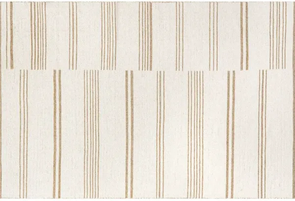 Birchwood Reversible Striped Wool Area Rug
