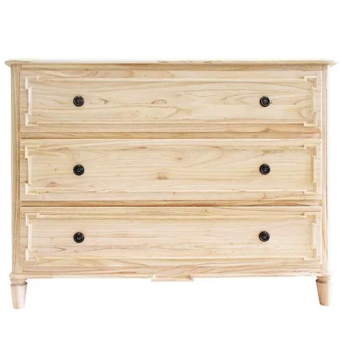 Christian 3-Drawer Dresser - Blonde - Ave Home - Brown