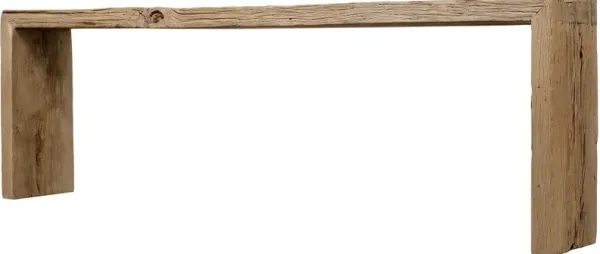 Waterfall Console Table, Weathered Natural