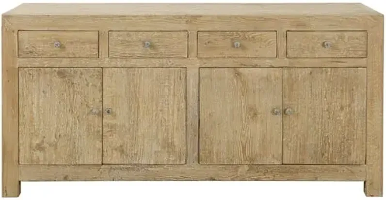 Capri Storage Buffet - Weathered Natural - Handcrafted - Brown