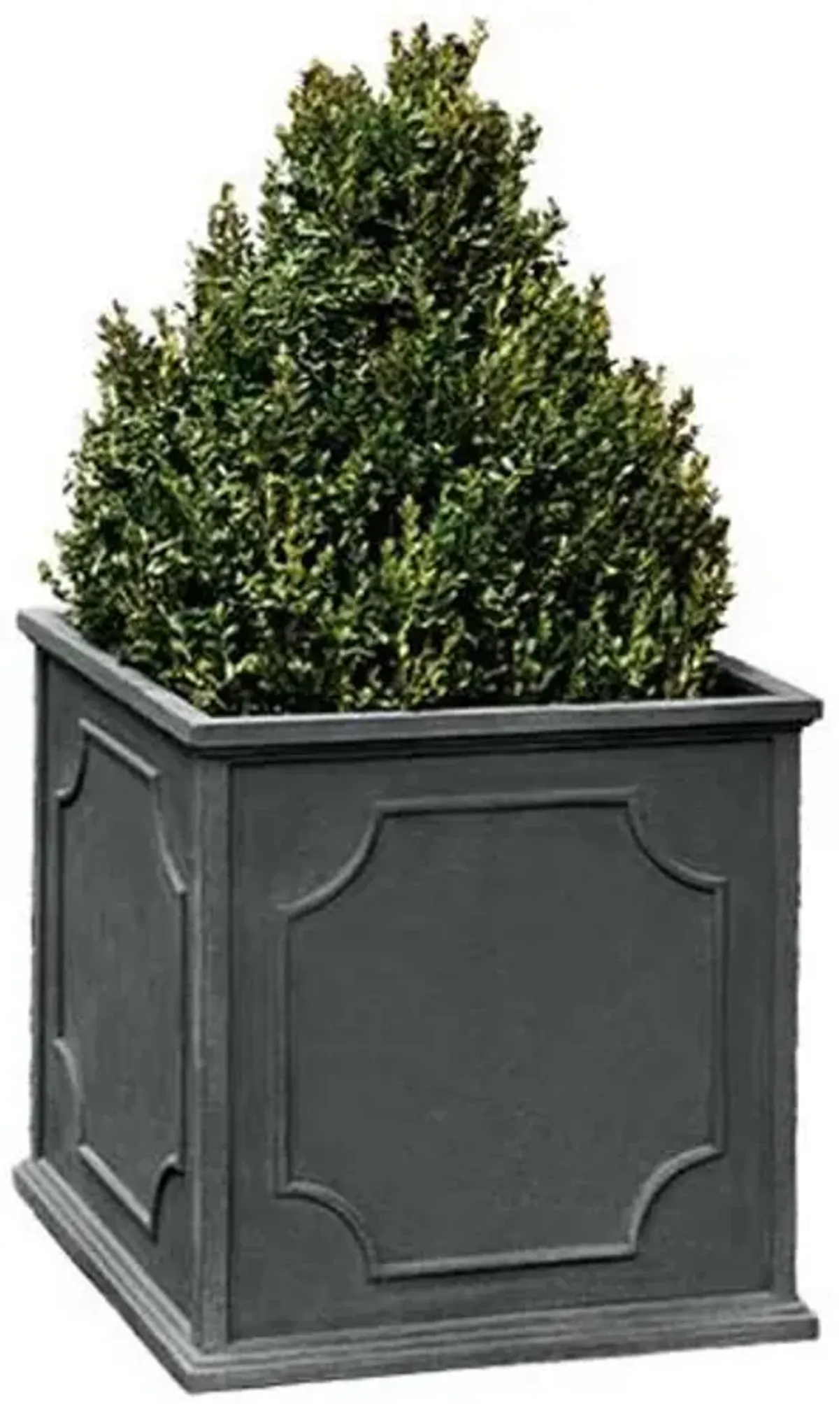 Cumberland Square Planter - Lead Lite - Campania International - Gray - 26hx26lx26w