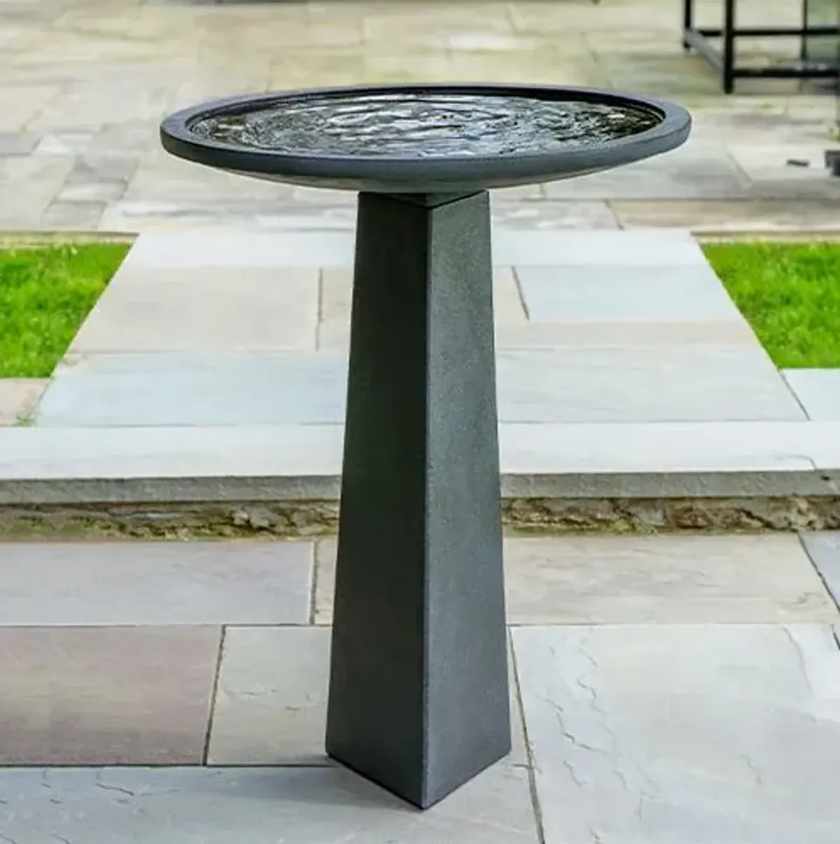 36" Aspire Birdbath - Nero Nuovo - Campania International - Black