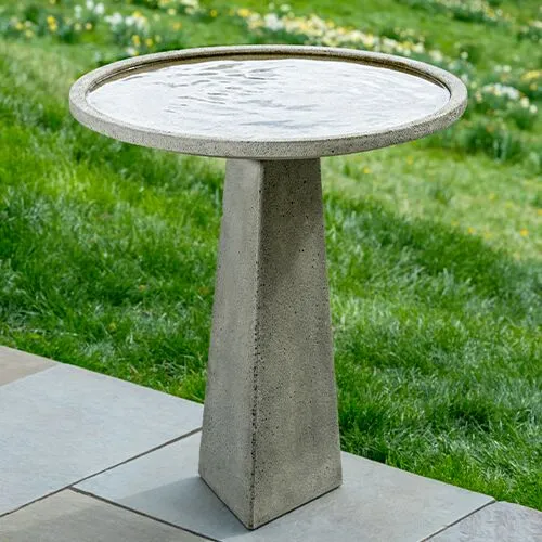 29" Aspire Birdbath - Greystone - Campania International - Gray