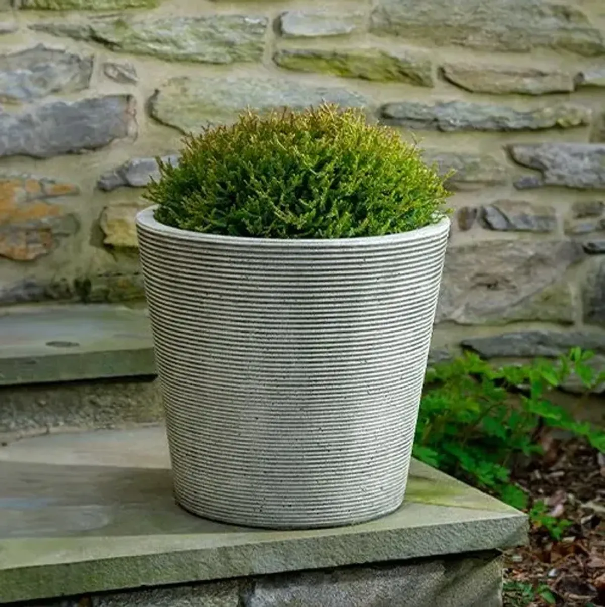 19" Pimlico Planter - Alpine Stone - Campania International - Gray - 19hx20.5lx20.5w